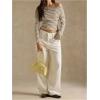 image:imageMakeMeChic Womens Striped Long Sleeve Shirt Asymmetrical Tops Fall Going Out TopsMulticolor