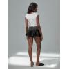 image:imageMakeMeChic Womens Y2k Polka Dots Crop Tank Tie Front Split Sleeveless TopsWhite