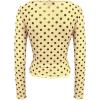 image:imageMakeMeChic Womens Y2k Polka Dots T Shirts Boat Neck Long Sleeve Fitted Going Out TopsYellow