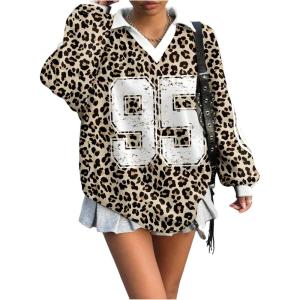 image:imageMakeMeChic Womens Jersey Striped Tee Shirt Spring Collar V Neck Long Sleeve Retro Y2K TopsMulticolor B