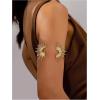 image:imageMakeMeChic Beach Gold Arm Cuff Jewelry for Women Bangle Band Armlet Flower Upper Arm Cuff Bracelet Summer Beach EssentialsGold B