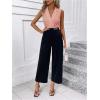 image:imageMakeMeChic Womens Collared Bodysuits Wrap V Neck Sleeveless Dressy Business Casual Blouse TopsPink