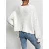 image:imageMakeMeChic Womens Faux Fur Pearl Fuzzy Cardigan Sweater Open Front Long Sleeve OuterwearWhite