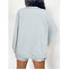 image:imageMakeMeChic Womens Half Zip Sweatshirt Western Graphic Long Sleeve Cowgirl Pullover TopsGrey