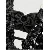 image:imageMakeMeChic Womens Metallic Glitter Sequin Halter Top Ring Linked Summer Y2K Party Tops ClubwearBlack