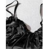 image:imageMakeMeChic Womens Satin Tank Tops 3D Floral Sleeveless Crop Tops Valentines Day OutfitBlack