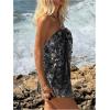 image:imageMakeMeChic Womens Sequin Sparkly Halter Crop Tops Fringe Open Back Split Summer Party TopBlack
