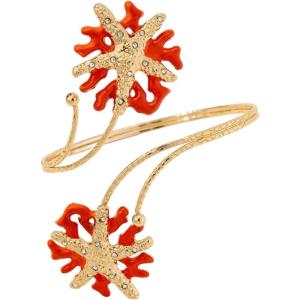 image:imageMakeMeChic Beach Gold Arm Cuff Jewelry for Women Bangle Band Armlet Flower Upper Arm Cuff Bracelet Summer Beach EssentialsOrange Starfish