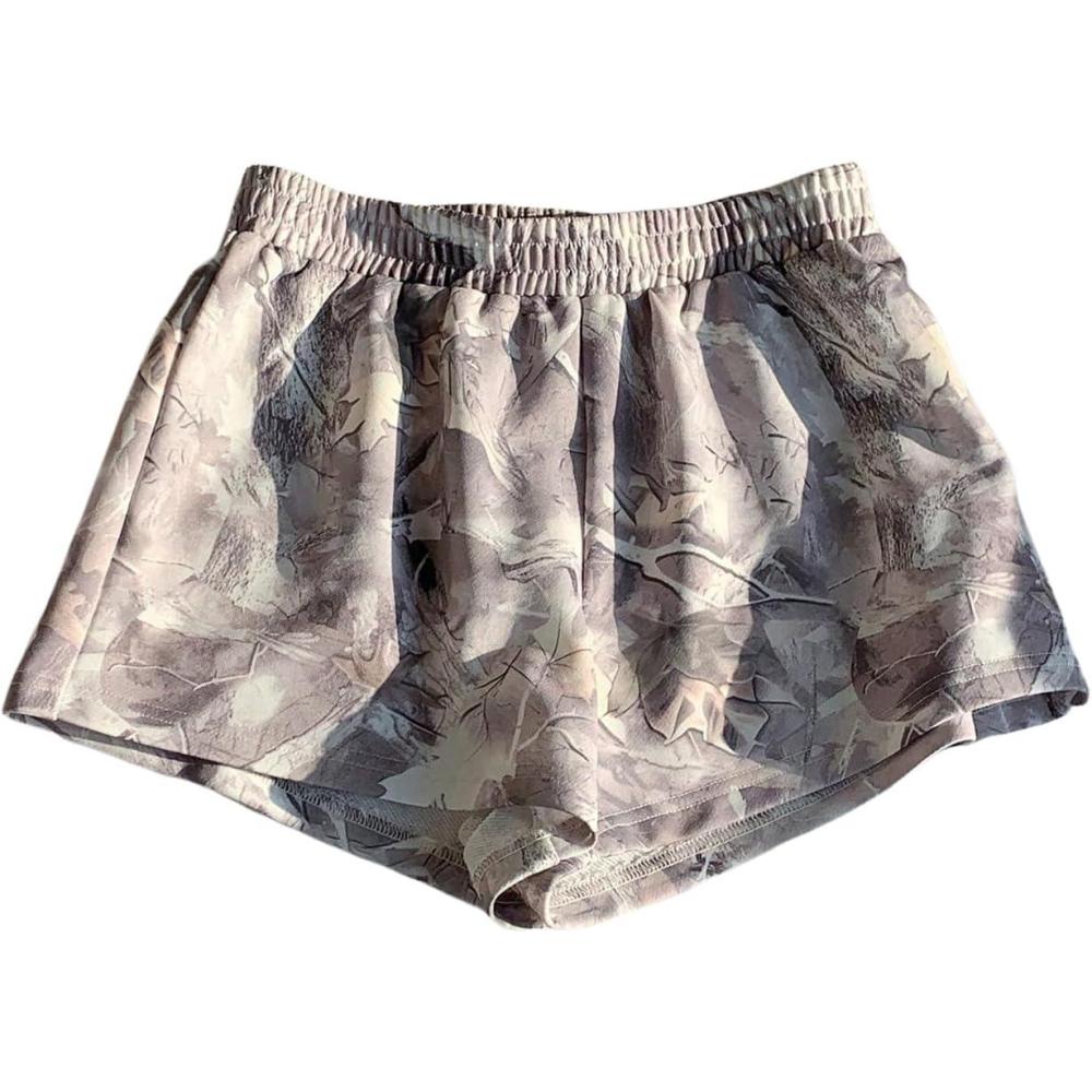 image:imageMakeMeChic Womens Camo Shorts Athletic Sports Running Boxer Workout Sweat ShortsMulticolor