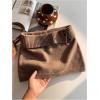 image:imageMAKEMECHIC Womens Mini Knit Skirt Bodycon Low Waisted Ribbed Sweater SkirtsCoffee Brown