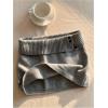 image:imageMAKEMECHIC Womens Mini Knit Skirt Bodycon Low Waisted Ribbed Sweater SkirtsGrey