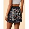 image:imageMAKEMECHIC Womens Summer Boho Wrap Mini Skirt Beach Vacation Short SkirtsBlack