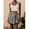 image:imageMAKEMECHIC Womens Summer Boho Wrap Mini Skirt Beach Vacation Short SkirtsBlack Boho