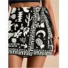 image:imageMAKEMECHIC Womens Summer Boho Wrap Mini Skirt Beach Vacation Short SkirtsBlue Tropical