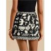 image:imageMAKEMECHIC Womens Summer Boho Wrap Mini Skirt Beach Vacation Short SkirtsBlue Tropical