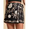 image:imageMAKEMECHIC Womens Summer Boho Wrap Mini Skirt Beach Vacation Short SkirtsFloral Black