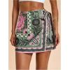 image:imageMAKEMECHIC Womens Summer Boho Wrap Mini Skirt Beach Vacation Short SkirtsGreen Floral