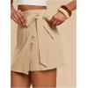 image:imageMAKEMECHIC Womens Summer Boho Wrap Mini Skirt Beach Vacation Short SkirtsKhaki