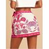 image:imageMAKEMECHIC Womens Summer Boho Wrap Mini Skirt Beach Vacation Short SkirtsPink Shell Print