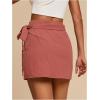 image:imageMAKEMECHIC Womens Summer Boho Wrap Mini Skirt Beach Vacation Short SkirtsRust Brown