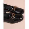 image:imageMakeMeChic Loafers for Women Dressy Bow Leather Square Toe Slip on ShoesSolid Black