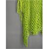 image:imageMakeMeChic Womens Boho Fringe Poncho Tops Crochet Hollow Out Tops Beach Swimsuit CoverupGreen