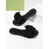 image:imageMakeMeChic Womens Bow Sandals Summer Beach Cute Flats Slides SlippersBlack