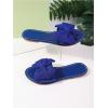 image:imageMakeMeChic Womens Bow Sandals Summer Beach Cute Flats Slides SlippersRoyal Blue