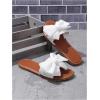 image:imageMakeMeChic Womens Bow Sandals Summer Beach Cute Flats Slides SlippersWhite
