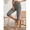 image:imageMakeMeChic Womens Capri Pants High Waist Leggings Soft Stretch Business Casual Yoga Dress PantsBlack B