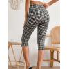 image:imageMakeMeChic Womens Capri Pants High Waist Leggings Soft Stretch Business Casual Yoga Dress PantsBlack B
