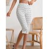 image:imageMakeMeChic Womens Capri Pants High Waist Leggings Soft Stretch Business Casual Yoga Dress PantsWhite B