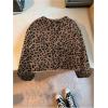 image:imageMakeMeChic Womens Cheetah Print Jackets Winter Faux Fur Coat Y2K Long Sleeve Button Down JacketsMulticolor C