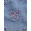 image:imageMakeMeChic Womens Denim Shorts Bow Embroidery Straight Y2k Jean Shorts with PocketBlue