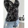 image:imageMakeMeChic Womens Fall Sequin Halter Top Backless Y2K Party Going Out TopsBlack