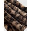 image:imageMakeMeChic Womens Faux Fur Halter Tops Open Back Sleeveless Going Out Tank ClubwearBrown
