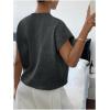 image:imageMakeMeChic Womens Floral Knitted Vest Top Sleeveless Pullover Sweater VestDark Grey