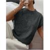 image:imageMakeMeChic Womens Floral Knitted Vest Top Sleeveless Pullover Sweater VestDark Grey