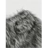 image:imageMakeMeChic Womens Fur Brown Mini Shorts Y2K Winter Fuzzy Low Waisted Grunge Skorts Club OutfitsDark Grey