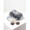image:imageMakeMeChic Womens Fur Purse Small Square Bags Fuzzy Chain Strap Zipper Y2K Shoulder HandbagsBlack and White