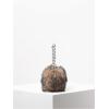 image:imageMakeMeChic Womens Fur Purse Small Square Bags Fuzzy Chain Strap Zipper Y2K Shoulder HandbagsBrown