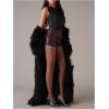 image:imageMakeMeChic Womens Glitter Sequin Micro Shorts Low Rise Straight Leg Party Y2K Mini ShortsBrown