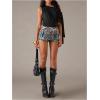 image:imageMakeMeChic Womens Glitter Sequin Micro Shorts Low Rise Straight Leg Party Y2K Mini ShortsMulticolor