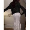 image:imageMakeMeChic Womens Glitter Sequin Tops Crochet Sweater Sparkly Long Sleeve Crew Neck Party Sheer TopBlack