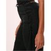 image:imageMakeMeChic Womens Going Out Capri Pants Sexy Y2K Lace Up Capri Pants High Waisted Skinny Stretchy PantsBlack