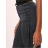 image:imageMakeMeChic Womens Going Out Capri Pants Sexy Y2K Lace Up Capri Pants High Waisted Skinny Stretchy PantsDark Grey