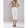image:imageMakeMeChic Womens Going Out Capri Pants Sexy Y2K Lace Up Capri Pants High Waisted Skinny Stretchy PantsWhite