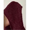 image:imageMakeMeChic Womens Open Back Sweater Tie Backless Long Sleeve Crew Neck Y2K Knit TopsRed a