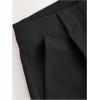 image:imageMakeMeChic Womens Plaid Dressy Pants Casual Wide Leg Pants Tweed High Waisted TrousersBlack
