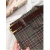image:imageMakeMeChic Womens Plaid Dressy Shorts Business Houndstooth Mini Shorts with BeltBurgundy